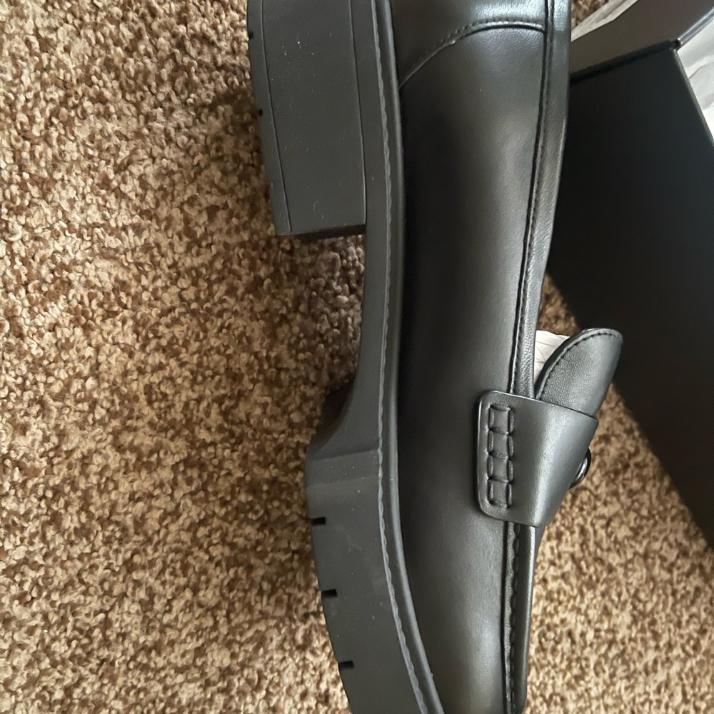 Black Coach Leather Loafers - Picture 6 of 9